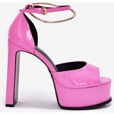 Boto Ladies Sandals On Heel And Platform Pink Beloria | ePonuda.com