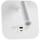  LED zidno spot svetlo sa USB portom LED/8W/230V 3000K bela | Eponuda.com