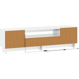  LED TV kabinet Bijela visokog sjaja Konstruirano drvo | shoptok.hr