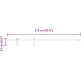  Komplet kliznih vrata ormarića 213 cm ugljični čelik | shoptok.hr