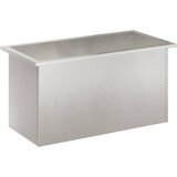  Vrtna posuda za sadnju s LED svjetlom Srebrna 40 x 80 x 40 cm | shoptok.hr