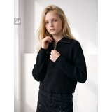 Sinsay Rebrasti džemper half-zip s viskozom Slike
