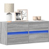  Zidni TV ormarić s LED svjetlima siva boja hrasta 100x31x45 cm | shoptok.hr