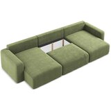 Makamii Zelena sklopiva/s prostorom za odlaganje kutna garnitura od šenila (u obliku slova "U") Kona – | shoptok.hr