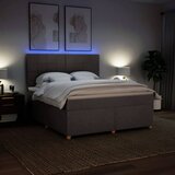  Krevet s oprugama i madracem smeđesivi 180x200 cm tkanina | shoptok.hr