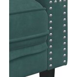 vidaXL Kavč chesterfield z vzglavniki dvosed temno zelen žamet | Shoptok.si