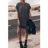 Fenzy Mini Obleka Z Ohlapnimi Rokavi, Siva | Shoptok.si