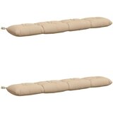  Jastučići za klupe VIANEN 2 kom. 100% poliester Krem - Krem 160 x 30 x 12 cm | shoptok.hr