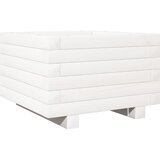 Maison Chic Vrtno cvetlično korito - Cvetlični Lonec belo 40x40x26,5 cm trdna borovina, (21789640) Cene