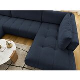 Bobochic Paris Tamno plava sklopiva/s prostorom za odlaganje kutna garnitura (s desnim kutom/u obliku slova "U") Fuji – | shoptok.hr