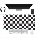 INF Velika podloga za miško 40cm x 90cm s kockastim vzorcem Black&White, (5000562241) | Shoptok.si