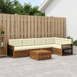  Set vanjskih sofa 6 kom. Prirodna i krem | shoptok.hr