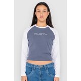 Rusty Tekky Raglan Skimmer Majica z dolgimi rokavi china blue | Shoptok.si
