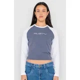 Tekky Raglan Skimmer Majica z dolgimi rokavi china blue