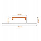  KOMPLET 1x digitalna LED RGBW traka 16,5W/230V 5 m + 5x ugradni profil 1 m + daljinski upravljač | Eponuda.com