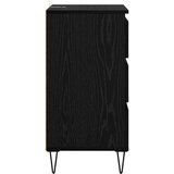  Kreveta Crni hrast 40 x 35 x 70 cm Obrađeno drvo i čelik | shoptok.hr