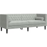  Trosjed Chesterfield s jastučićima svjetlosivi baršunasti | shoptok.hr
