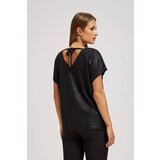 Marisse Elegant V-Neck Blouse Made Of Shiny Black Fabric | Eponuda.ba