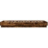  Okvir za krevet s LED svjetlima dimljena boja hrasta 100x200 cm | shoptok.hr