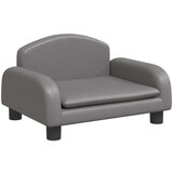 vidaXL Pasja postelja siva 50x40x30 cm umetno usnje, (20990211) | Shoptok.si
