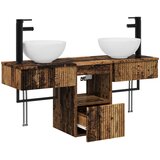  Set namještaja za kupaonicu 3 kom. Staro drvo Konstruirano drvo Smeđa 40 x 35 x 56 cm | Shoptok.si