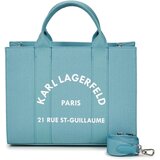 Karl Lagerfeld Ročne torbice K/RSG SQUARE MEDIUM TOTE Modra | Shoptok.si
