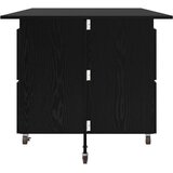  Blagovaonski stol 140 x 80 x 77 cm Konstruirano drvo Crni hrast | shoptok.hr