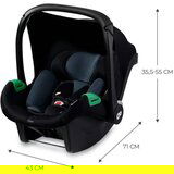 Kinderkraft autosjedalica Mink PRO i- Size 0-13 kg (40-75 cm), Black | shoptok.hr