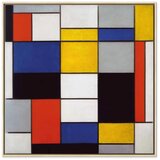  Slika - Piet Mondrian – Composition A 80x80 U prirodnom drvenom okviru | shoptok.hr