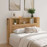 vidaXL Vzglavna omarica artisan hrast 160x18,5x103,5 cm inženirski les | Shoptok.si