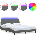  Okvir za krevet bez madraca tamnosivi 160x200 cm od tkanine | shoptok.hr