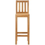  Barska stolica 2 pcs smeđa čvrsto teak drvo | shoptok.hr