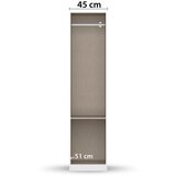 Rauch Möbel omara s klasičnimi vrati, siva, hrast artisan | Shoptok.si
