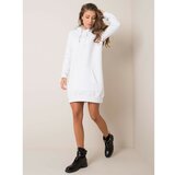 Fashion Hunters RUE PARIS Bijela haljina sa kapuljačom Cene