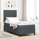  LED Box Spring Krevet Tamno siva i bijela 80 x 200 cm | shoptok.hr