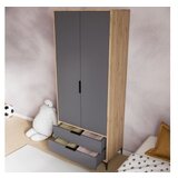 Hanah home garderober aden drawes oak anthracite | Eponuda.com