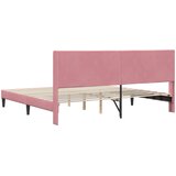  Krevetna konstrukcija Ružičasta 200 x 200 cm Baršun | shoptok.hr