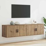  Zidni TV ormar set 2 pcs Umjetnički hrast 80 x 34,5 x 40 cm | shoptok.hr