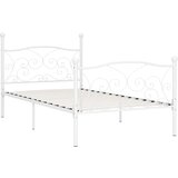 The Living Store Posteljni okvir z letvenim dnom bel kovinski 90x200 cm - Posteljni Okvir, (21527522) | Shoptok.si