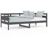  Dnevni ležaj od masivne borovine sivi 90 x 200 cm | shoptok.hr