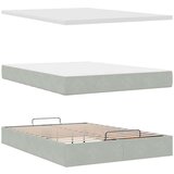  Otomanski krevet s madracima i LED 140x190 cm baršunasti | shoptok.hr