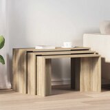 Uklapajući stolići 3 kom boja hrasta sonome konstruirano drvo | shoptok.hr