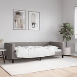  Dnevni krevet smeđesivi 90 x 200 cm od tkanine | shoptok.hr