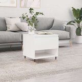  Stolić za kavu sjajni bijeli 50 x 46 x 50 cm konstruirano drvo Cijene
