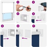  Vanjska roleta 90% blokada UV zraka Plava 80 x 140 cm HDPE | shoptok.hr