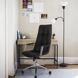 MID.YOU Vrtljivi Stol Saranto Pro, Črna, Pravo Usnje | Shoptok.si