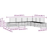  Set vanjskih sofa 6 Komad Prirodna Čvrsto drvo akacije | shoptok.hr