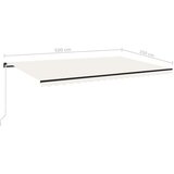  Tenda na ručno uvlačenje 500 x 350 cm krem | shoptok.hr