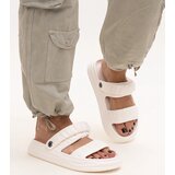 Gemre White foam sandals with ruching Coreia | Shoptok.si