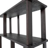 WOOOD Tamno smeđa biblioteka od punog hrasta 90x186x30 cm Riss – | shoptok.hr